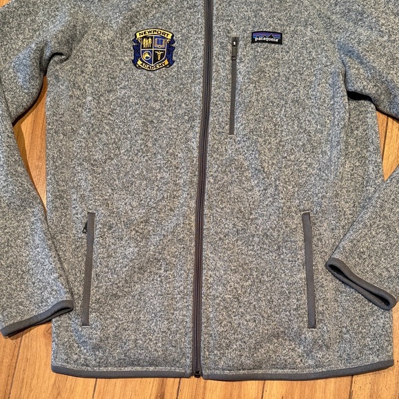 Patagonia Gray Full-Zip Men's Better Sweater with Newport Academy Logo - Picture 6 of 8